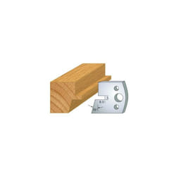 Jeux 2 contre-fers hauteur 40mm Classic profil N°85 Haut. 38 Ep. 4mm
