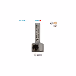 Mèche d'affleureuse à plaquettes réversibles Expert ø 19 ø Queue 6 Long. 42mm
