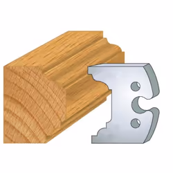 Jeu de 2 fers Hauteur 50mm Entr'axe 24mm Epaisseur 5,5mm Fers réaffutables Moulure petit bois de fenêtre, compatible avec le ...