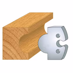 Jeu de 2 fers Hauteur 50mm Entr'axe 24mm Epaisseur 5,5mm Gueule de loup Fers réaffutables Se monte sur porte outils 50mm entr ...