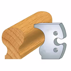 Jeu de 2 fers Hauteur 50mm Entr'axe 24mm Epaisseur 5,5mm Main courante Fers réaffutables Se monte sur porte outils 50mm entr' ...