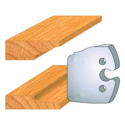 Jeu de 2 fers Hauteur 50mm Entr'axe 24mm Epaisseur 5,5mm Plate bande double dessus/dessous Fers réaffutables Se monte sur por ...