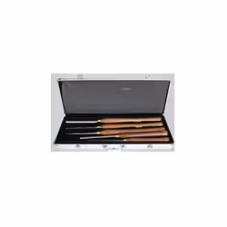 Description générale Coffret comprenant 5 outils de tournage essentiels, idéal pour les débutants. Les outils inclus sont : g ...
