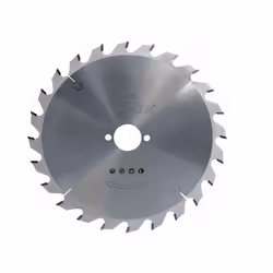 Lame de scie circulaire carbure Diamètre 255mm Epaisseur 3,2mm Alésage 30mm 24 dents alternées Débit bois massif sur scie à o ...