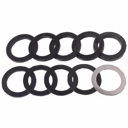 Leman - Jeu de 10 bagues épaisseur 1 à 10 mm alésage 50 mm • Bagues de réglages calibrées et rectifiées d'une grande précisio ...