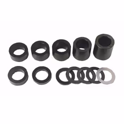 Jeu de 10 bagues acier de remplissage toupie: 1, 2, 3, 4, 5, 10, 15, 20, 30, 40mm Alésage 50mm Extérieur 70mm