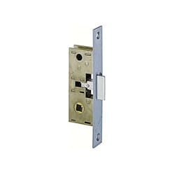 Metalux - F120390010 Serrure monopoint à larder profil étroit pêne demi-tour seul petit coffre Série 20 largeur 39,5mm réversible