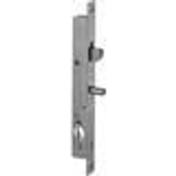 Serrure à crochet pour profil coulissant - Metalux - Encastrée - 2 entrées - Standard - Axe 135 mm - Mat