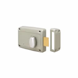 Description : Serrure de porte de garage en applique 6903 Serrure de sûreté horizontale pour porte de garage à un battant 690 ...