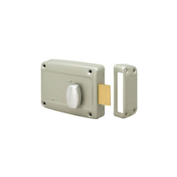 Metalux - Serrure de porte de garage en applique 6903 Argent 120 Gauche Avec 93 mm 120