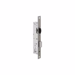 • Têtière inox • Réversible • Panneton DIN • Livré sans cylindre, sans gâche • Pêne dormant rallongé de 5mm sur commande