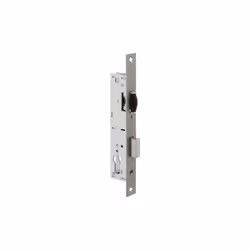 • Têtière inox • Réversible • Panneton DIN • Livré sans cylindre, sans gâche • Pêne dormant rallongé de 5mm sur commande