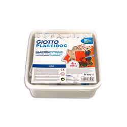 Giotto F33582, Pâte à modeler, Blanc, Adultes et enfants, 4 pièce(s), 1 couleurs, Garçon/Fille