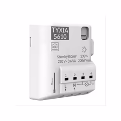 Description générale Ce récepteur micromodule Delta Dore TYXIA 5610 transforme un éclairage simple en un éclairage connecté, ...