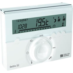 Thermostat sans fil - DELTA DORE - Deltia 8.33 - Inclus un programmateur + un récepteur pour radiateur électrique - Jusquà 3 zones