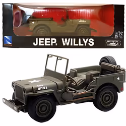 Voiture miniature - JEEP - Jeep Willys - Métal - Échelle 1/32 - Pour adultes