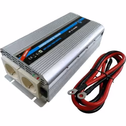 Htc Convertisseur De Tension 12 220 V 1000 W Avec 2 Prises Secteur 433030