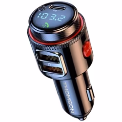 Transmetteur FM bt - THOMSON - 12/24 V - 48 W - QC 3.0 - Led bleu