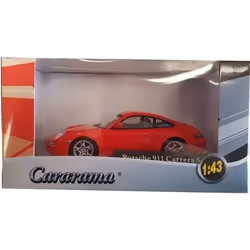 Voiture jouet PORSCHE 911 CARRERA S rouge Cararama 1/43 pour enfant de 14 ans et plus