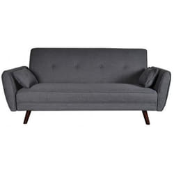 Canapé lit - WEBER INDUSTRIES - LOKI - Convertible - 2 places - Gris clair