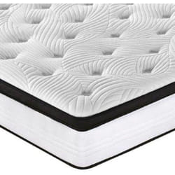 Matelas cassie 160x200 cm ressorts et mémoire de forme/
