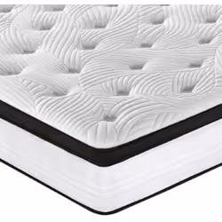 Matelas 180x200 ressorts et mémoire de forme Aurore Densité mémoire de forme 3 cm : 50 kg/m3 Densité mousse 12 cm 30 Kg/m3 Ti ...