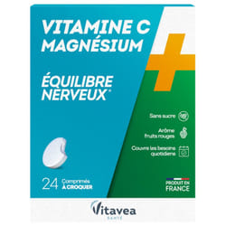 Vitavea Vitamine C Magnésium 24 Comprimés à Croquer