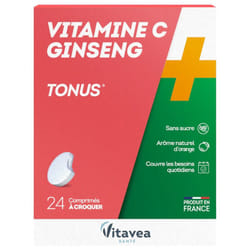 Vitavea Vitamine C Ginseng 24 Comprimés à Croquer