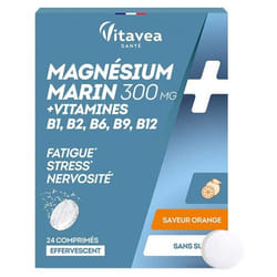 Vitavea Magnésium + Vitamines B1 B2 B6 B9 B12 24 Comprimés Effervescents