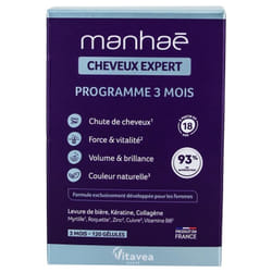 Vitavea Manhaé Cheveux Expert 120 Gélules