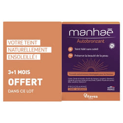 Vitavea Manhaé Autobronzant Lot de 2 x 60 Gélules