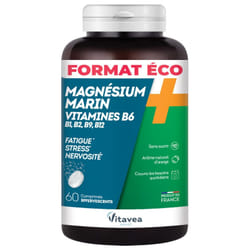 Vitavea Magnésium + Vitamines B1 B2 B6 B9 B12 60 Comprimés Effervescents