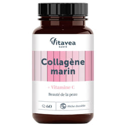 Vitavea Collagène Marin + Vitamine C Beauté de la Peau 60 Comprimés