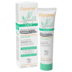 Florame Pureté Masque Purifiant Charbon 2en1 Bio 65 ml