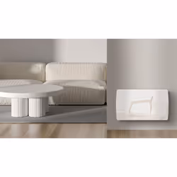 Carrera Radiateur Électrique Lcd Fonte Blanc 1500W Jarpa, Blanc, Acier, LCD, 1500 W, 790 mm, 105 mm