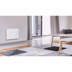 Carrera Radiateur Panneau Rayonnant Lcd Aluminium Blanc 1000W Klaas, Blanc, Acier, LCD, 1000 W, 610 mm, 105 mm