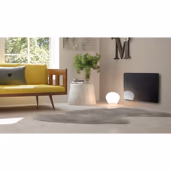 Carrera Radiateur Panneau Rayonnant Lcd Aluminium Noir 1000W Klaas, Noir, Acier, LCD, 1000 W, 610 mm, 105 mm
