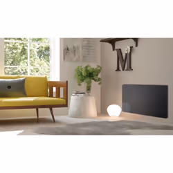 Carrera Radiateur Panneau Rayonnant Lcd Aluminium Noir 1500W Klaas, Noir, Acier, LCD, 1500 W, 760 mm, 105 mm