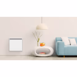 Carrera Radiateur Électrique Lcd Céramique + Film Blanc 1000W Moala, Vitrocéramique, Blanc, Acier, LCD, 1000 W, 550 mm