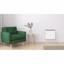 Carrera Radiateur Électrique Lcd Fonte + Film Blanc 1000W Suva, Blanc, Acier, LCD, 1000 W, 550 mm, 115 mm