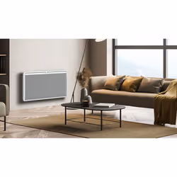 Carrera Radiateur Panneau Rayonnant Lcd Aluminium Blanc 1500W Logan, Blanc, Acier, LCD, 1500 W, 750 mm, 125 mm