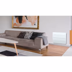 Carrera Radiateur Électrique Lcd Fonte + Film Blanc 2000W Kairos, Blanc, Acier, LCD, 2000 W, 790 mm, 140 mm