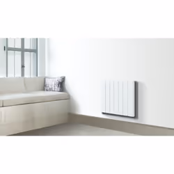 Carrera Radiateur Électrique Lcd Céramique Blanc 1500W Nelia Compact, Vitrocéramique, Blanc, Aluminium, LCD, 1500 W, 580 mm