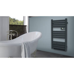 Carrera Sèche-Serviettes Avec Soufflerie Lcd Sans Fluide Gris Anthracite 1500W Arrow