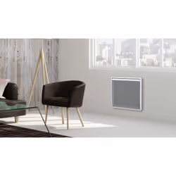 Carrera Radiateur Panneau Rayonnant Léger Compact Lcd Aluminium Blanc 500W Smart, Blanc, Acier, LCD, 400 mm, 125 mm, 450 mm