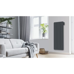 Carrera Radiateur Électrique Vertical Lcd Céramique Gris Anthracite 1500W Yox Vertical