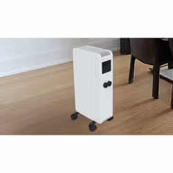Carrera Radiateur Électrique Lcd Céramique Blanc 1500W Mobile