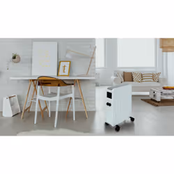 Carrera Radiateur Électrique Lcd Céramique Blanc 2000W Mobile
