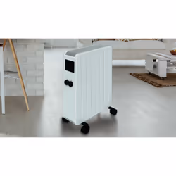 Carrera Radiateur Électrique Lcd Céramique Blanc 2000W Mobile