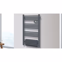 Carrera Sèche-Serviettes Avec Soufflerie Lcd Sans Fluide Gris Anthracite 1500W Saturne